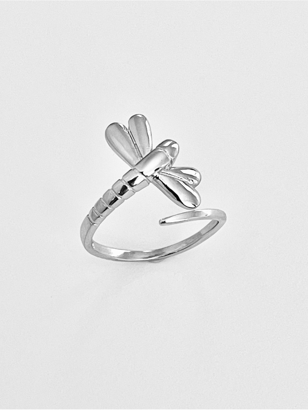 💕TOP SELLER💕Sterling Silver Wraparound Dragonfly Ring, Spirit Bug Jewelry Rings - Picture 9 of 13